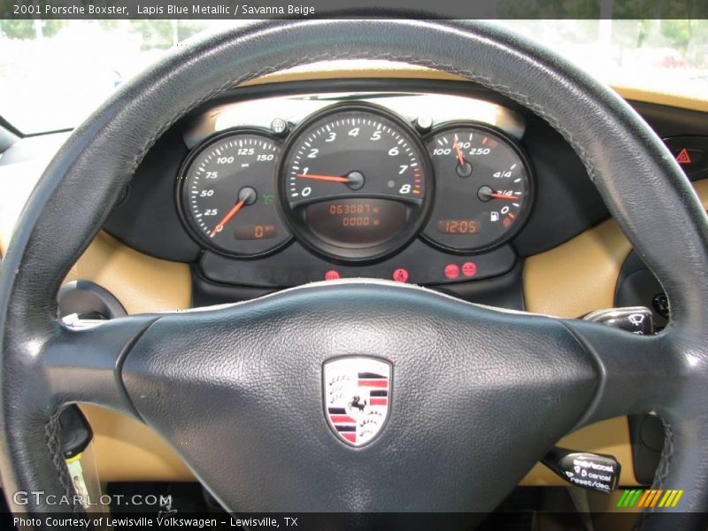 Lapis Blue Metallic / Savanna Beige 2001 Porsche Boxster