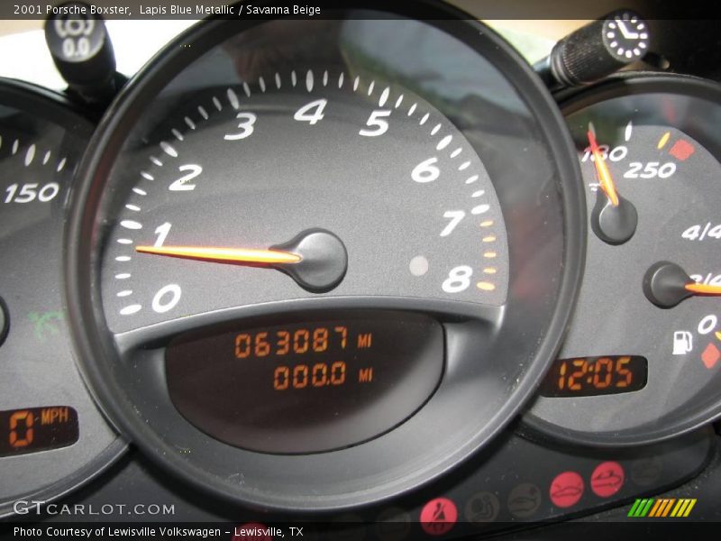 Lapis Blue Metallic / Savanna Beige 2001 Porsche Boxster
