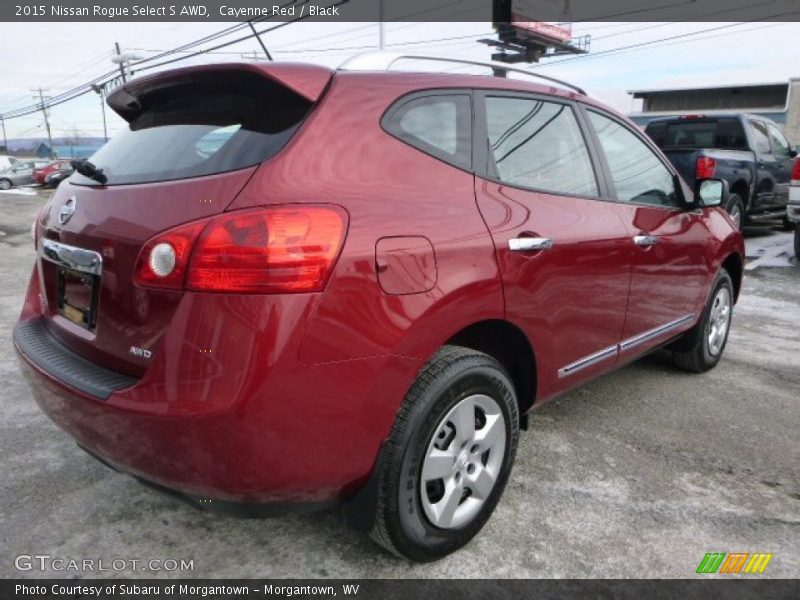 Cayenne Red / Black 2015 Nissan Rogue Select S AWD