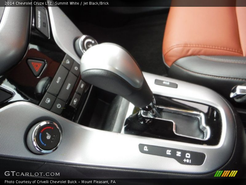 Summit White / Jet Black/Brick 2014 Chevrolet Cruze LTZ