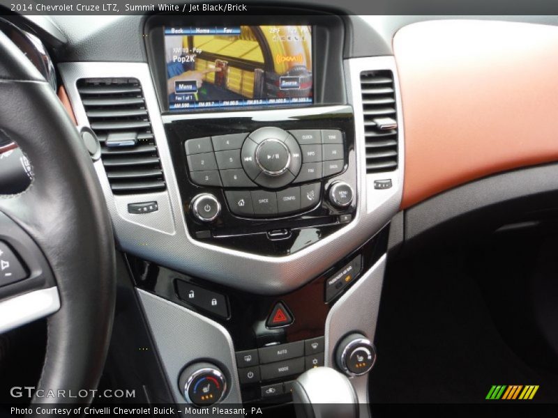 Summit White / Jet Black/Brick 2014 Chevrolet Cruze LTZ