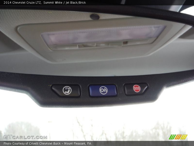 Summit White / Jet Black/Brick 2014 Chevrolet Cruze LTZ