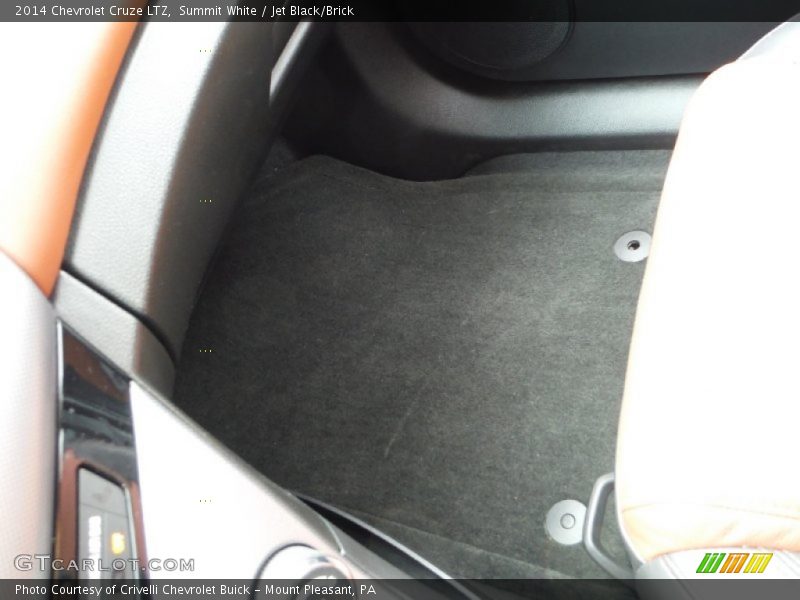 Summit White / Jet Black/Brick 2014 Chevrolet Cruze LTZ