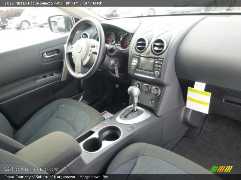 Brilliant Silver / Black 2015 Nissan Rogue Select S AWD