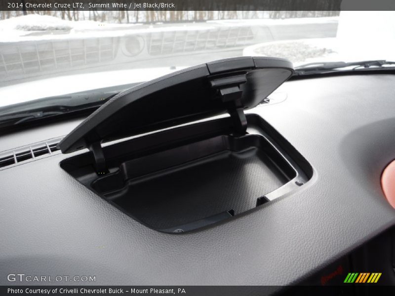 Summit White / Jet Black/Brick 2014 Chevrolet Cruze LTZ