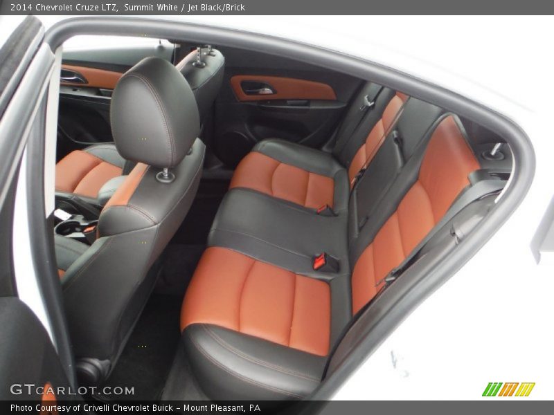 Summit White / Jet Black/Brick 2014 Chevrolet Cruze LTZ