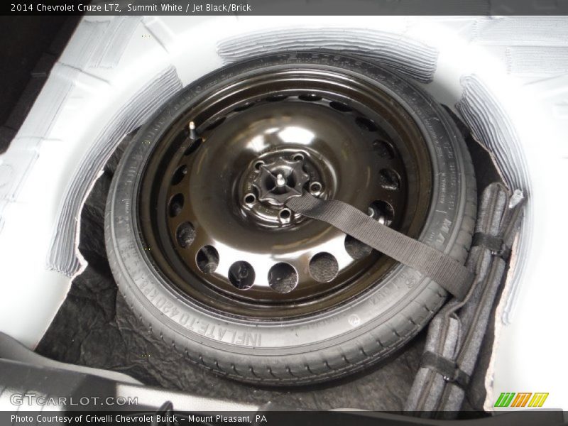 Summit White / Jet Black/Brick 2014 Chevrolet Cruze LTZ