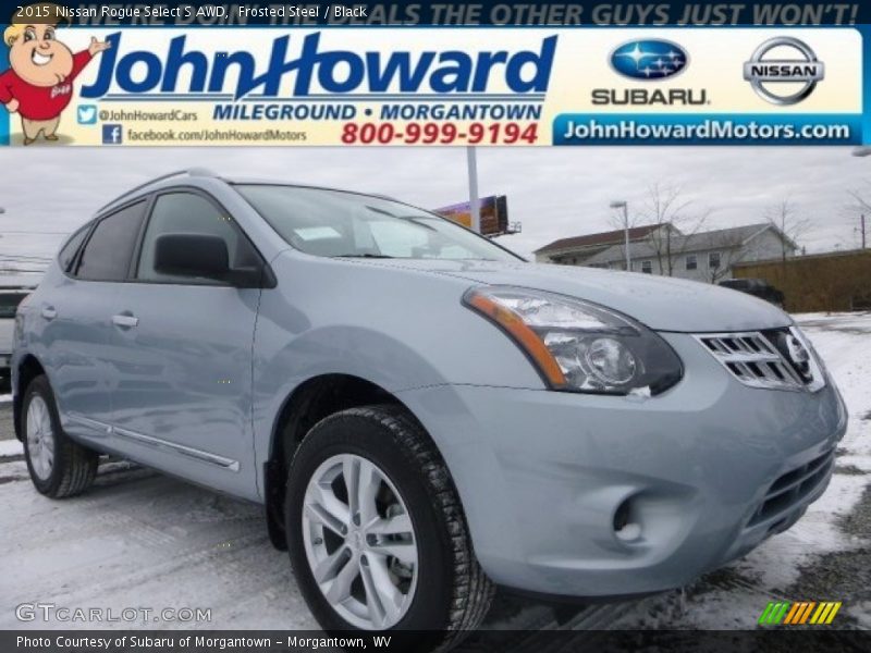 Frosted Steel / Black 2015 Nissan Rogue Select S AWD