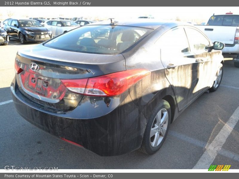 Midnight Black / Gray 2012 Hyundai Elantra GLS