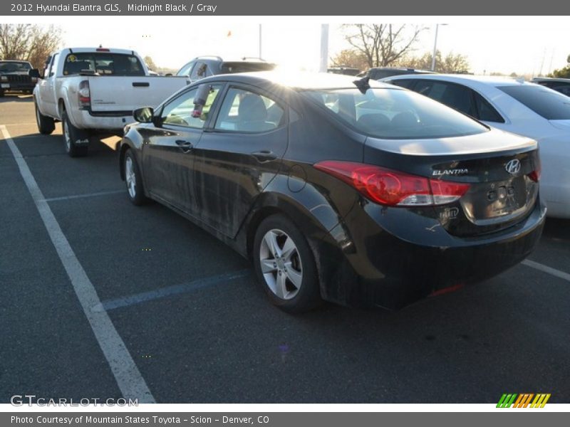 Midnight Black / Gray 2012 Hyundai Elantra GLS