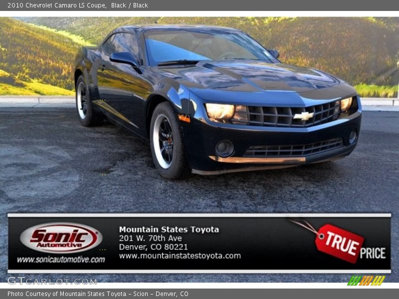Black / Black 2010 Chevrolet Camaro LS Coupe