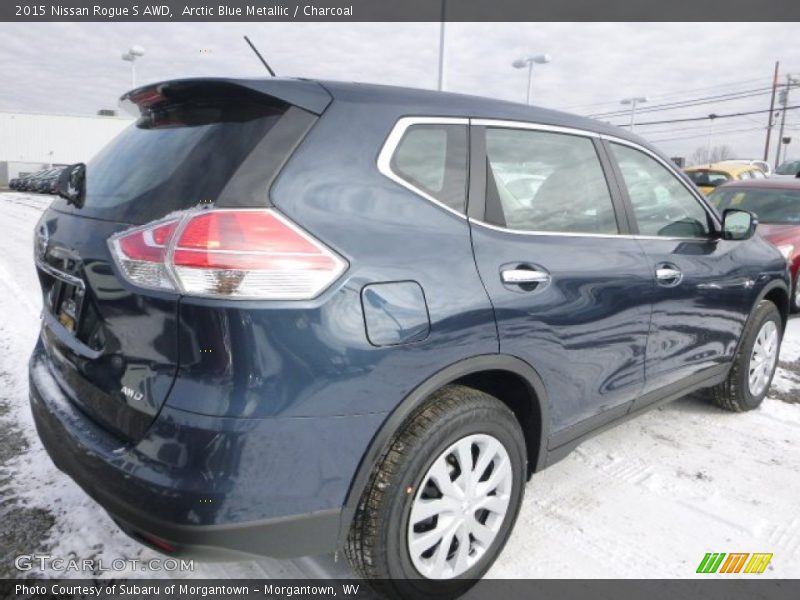Arctic Blue Metallic / Charcoal 2015 Nissan Rogue S AWD