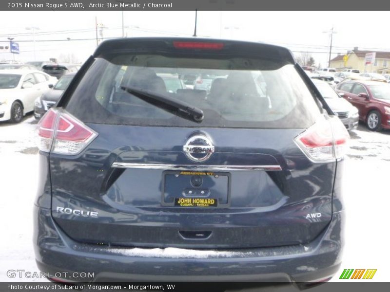 Arctic Blue Metallic / Charcoal 2015 Nissan Rogue S AWD