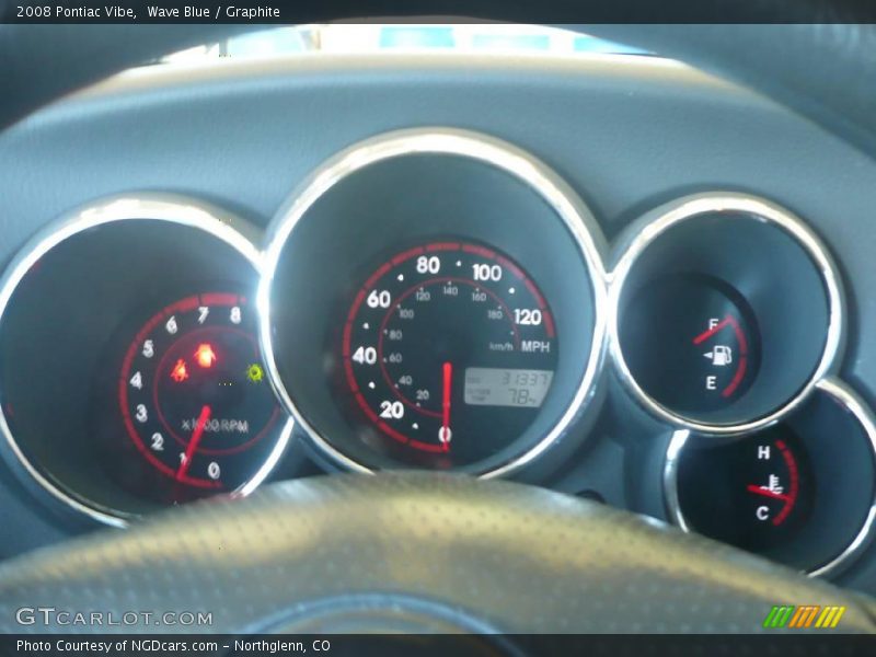Wave Blue / Graphite 2008 Pontiac Vibe