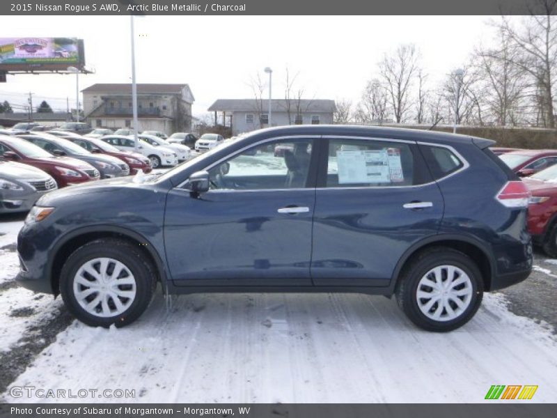 Arctic Blue Metallic / Charcoal 2015 Nissan Rogue S AWD