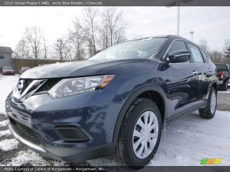 Arctic Blue Metallic / Charcoal 2015 Nissan Rogue S AWD