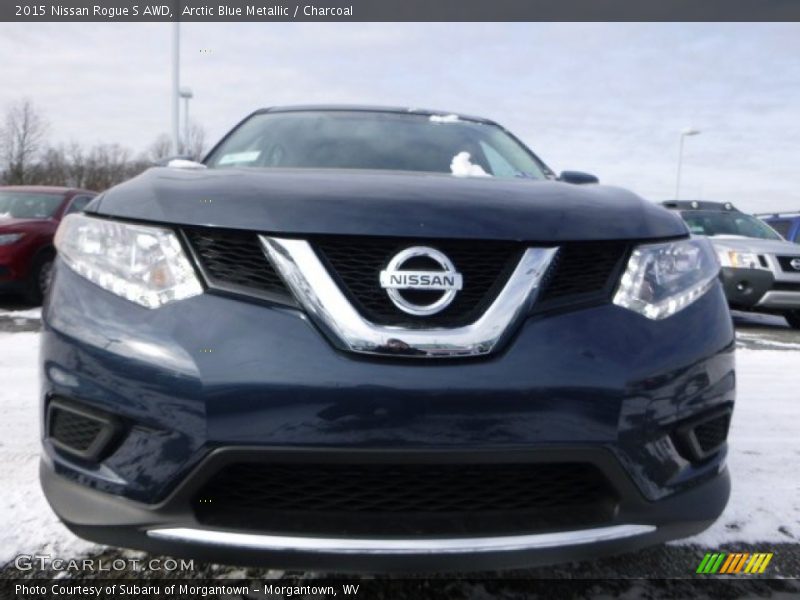 Arctic Blue Metallic / Charcoal 2015 Nissan Rogue S AWD
