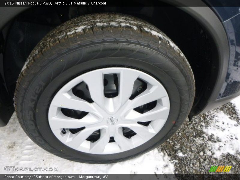 Arctic Blue Metallic / Charcoal 2015 Nissan Rogue S AWD
