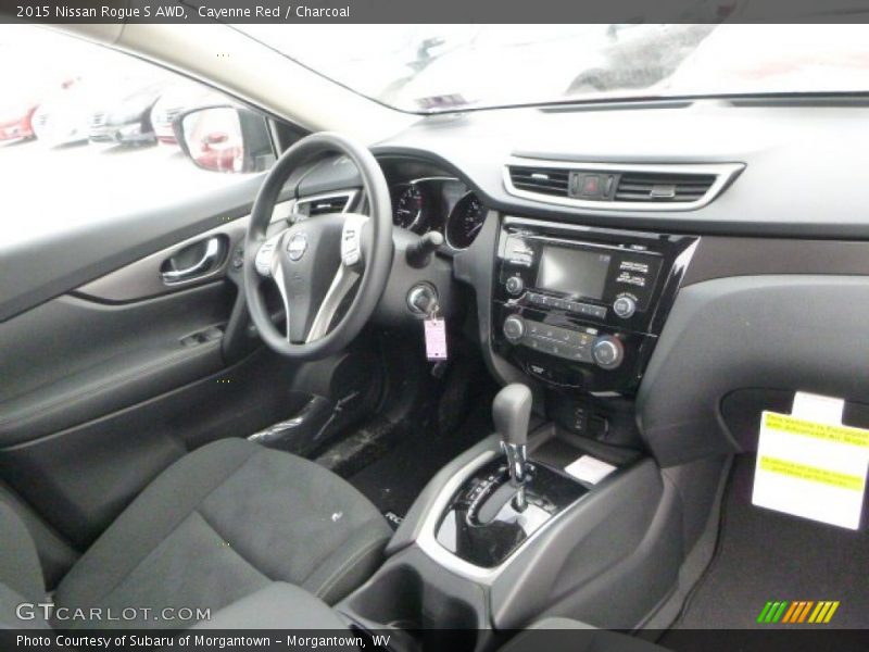 Cayenne Red / Charcoal 2015 Nissan Rogue S AWD