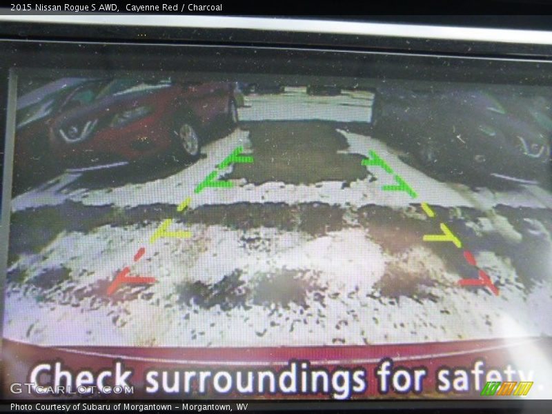 Cayenne Red / Charcoal 2015 Nissan Rogue S AWD
