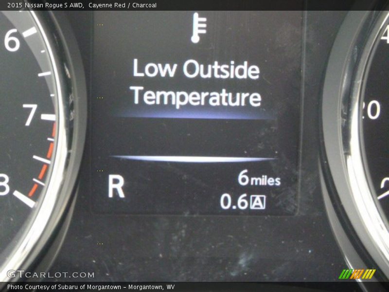 Cayenne Red / Charcoal 2015 Nissan Rogue S AWD