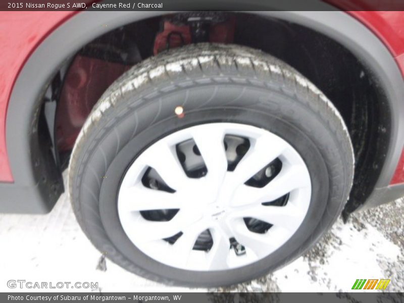 Cayenne Red / Charcoal 2015 Nissan Rogue S AWD