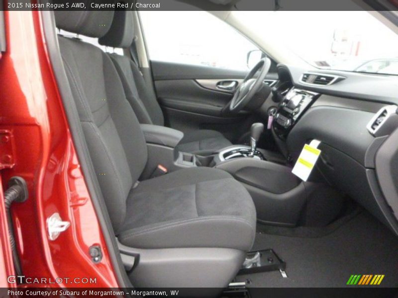 Cayenne Red / Charcoal 2015 Nissan Rogue S AWD