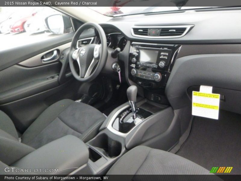 Cayenne Red / Charcoal 2015 Nissan Rogue S AWD