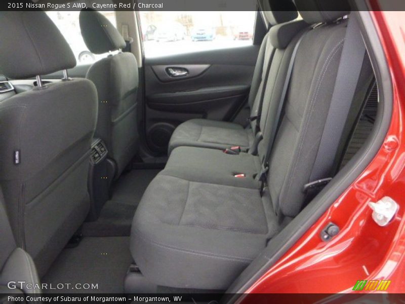 Cayenne Red / Charcoal 2015 Nissan Rogue S AWD