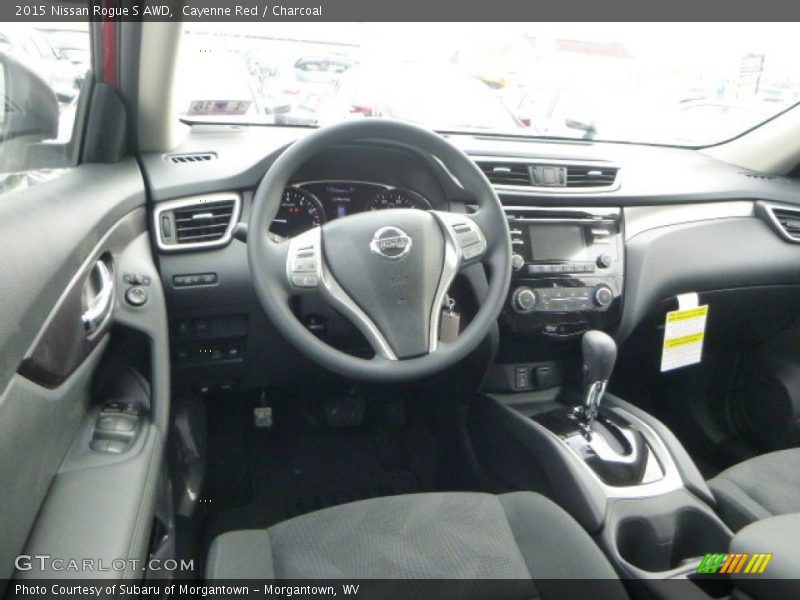 Cayenne Red / Charcoal 2015 Nissan Rogue S AWD