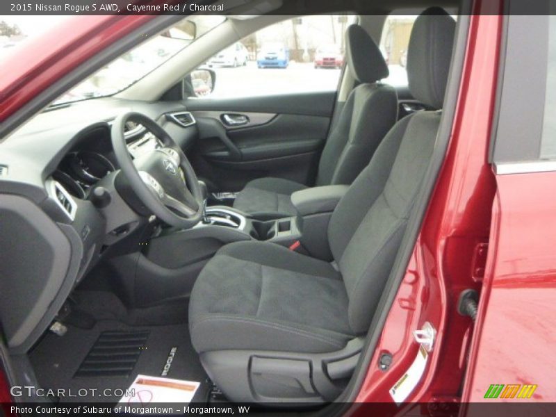 Cayenne Red / Charcoal 2015 Nissan Rogue S AWD