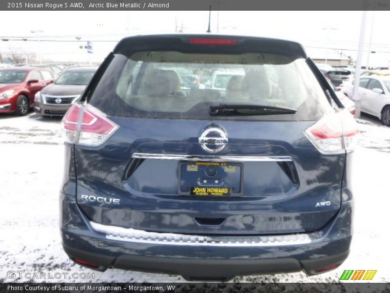 Arctic Blue Metallic / Almond 2015 Nissan Rogue S AWD