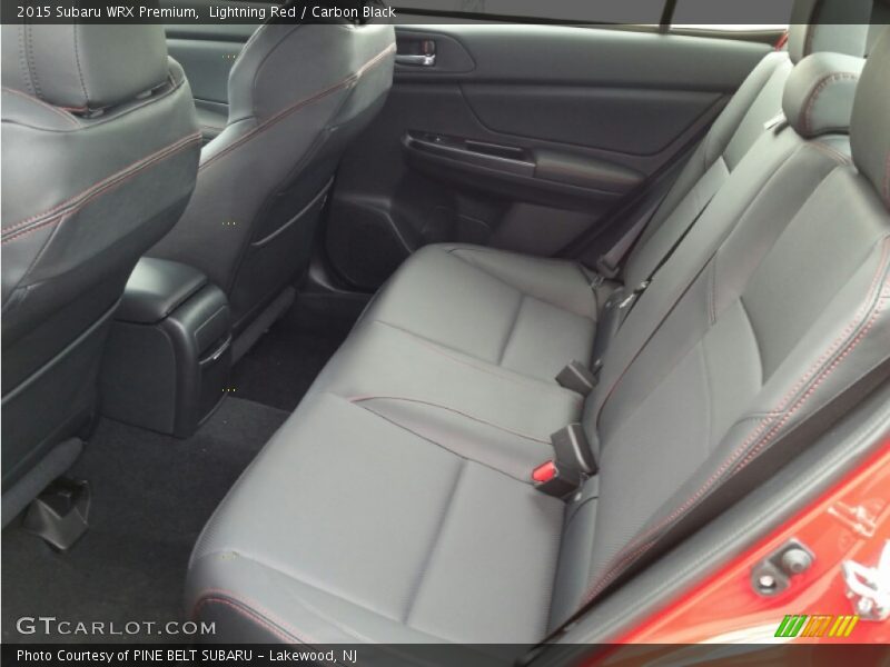 Rear Seat of 2015 WRX Premium