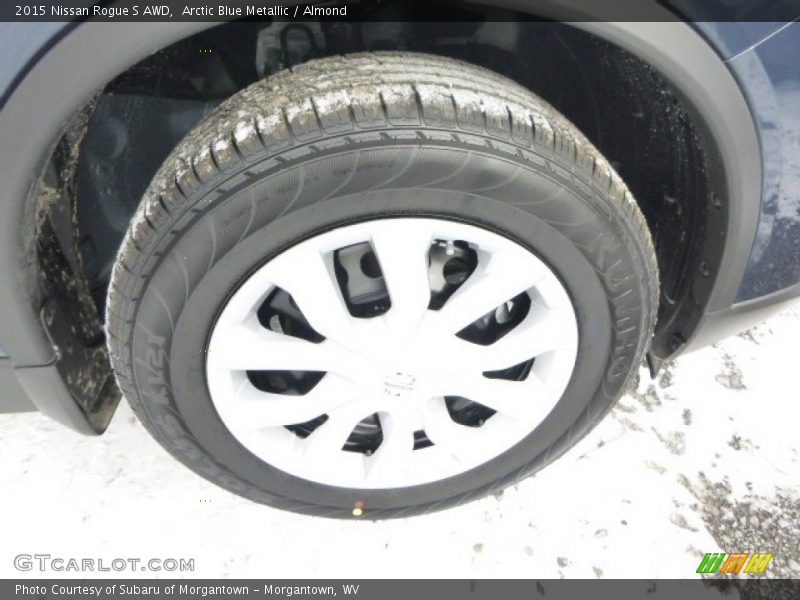 Arctic Blue Metallic / Almond 2015 Nissan Rogue S AWD