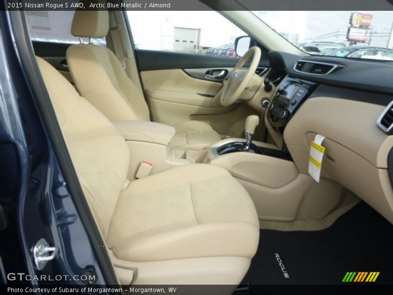 Arctic Blue Metallic / Almond 2015 Nissan Rogue S AWD