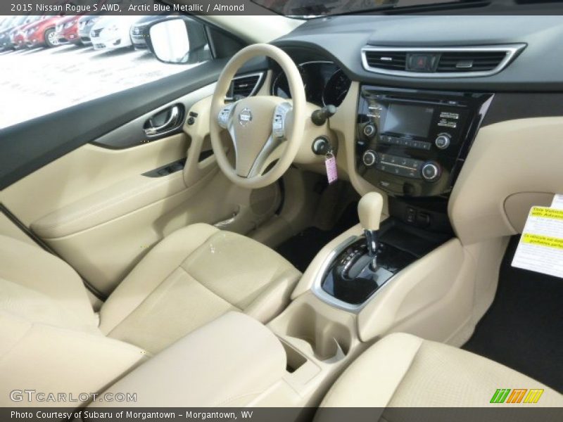 Arctic Blue Metallic / Almond 2015 Nissan Rogue S AWD
