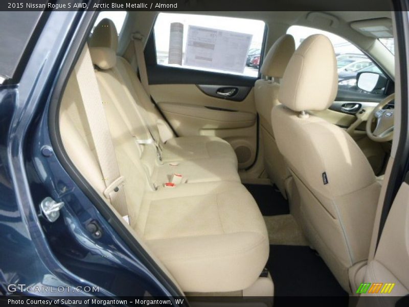 Arctic Blue Metallic / Almond 2015 Nissan Rogue S AWD