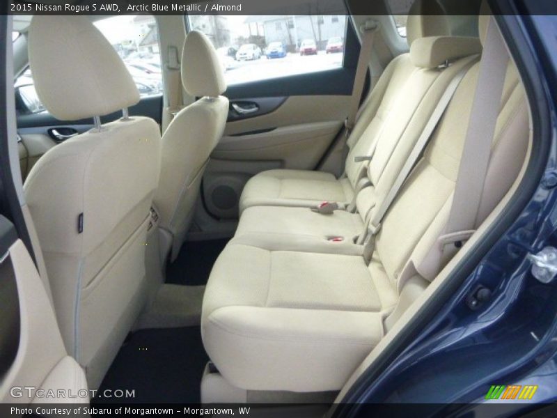 Arctic Blue Metallic / Almond 2015 Nissan Rogue S AWD