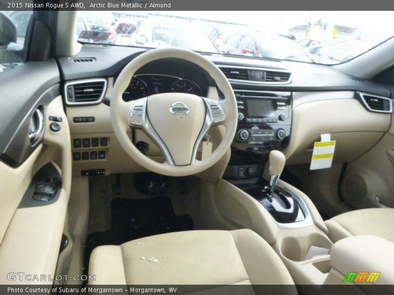 Arctic Blue Metallic / Almond 2015 Nissan Rogue S AWD