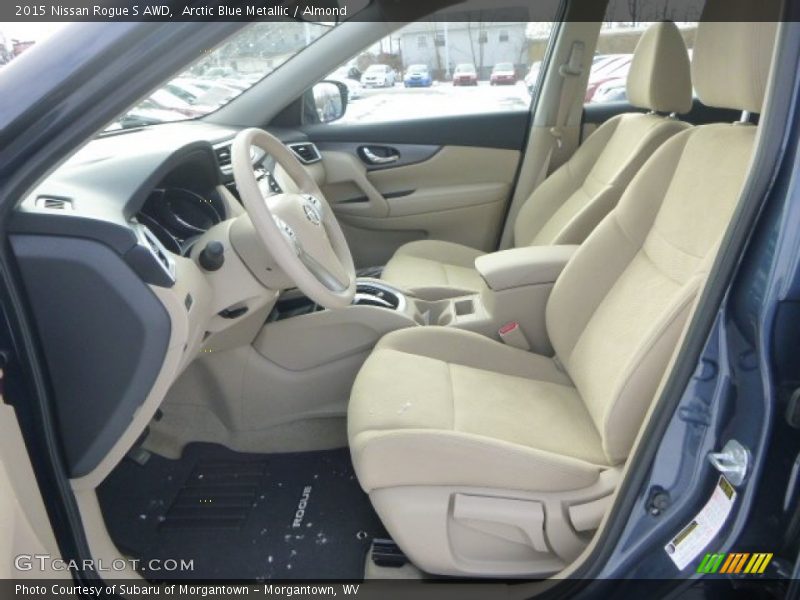 Arctic Blue Metallic / Almond 2015 Nissan Rogue S AWD