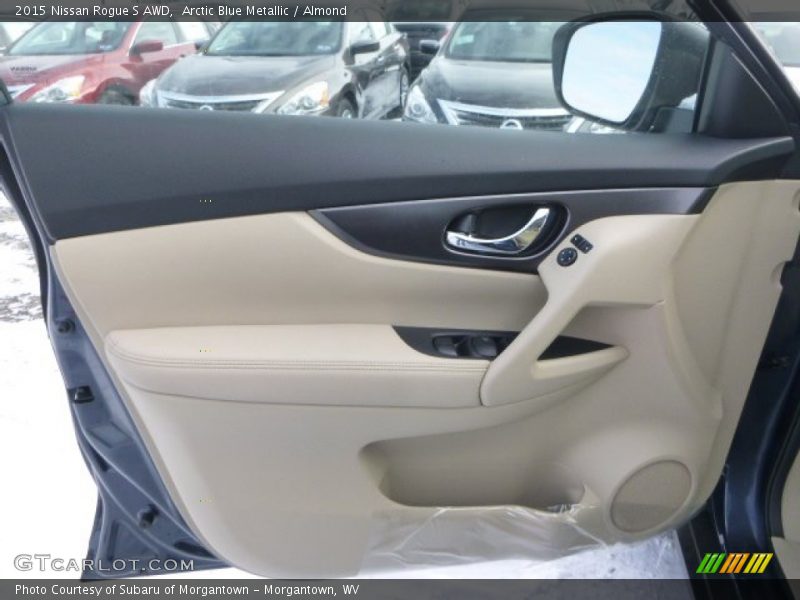 Arctic Blue Metallic / Almond 2015 Nissan Rogue S AWD
