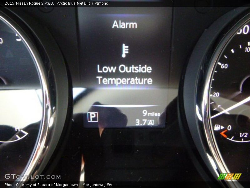 Arctic Blue Metallic / Almond 2015 Nissan Rogue S AWD