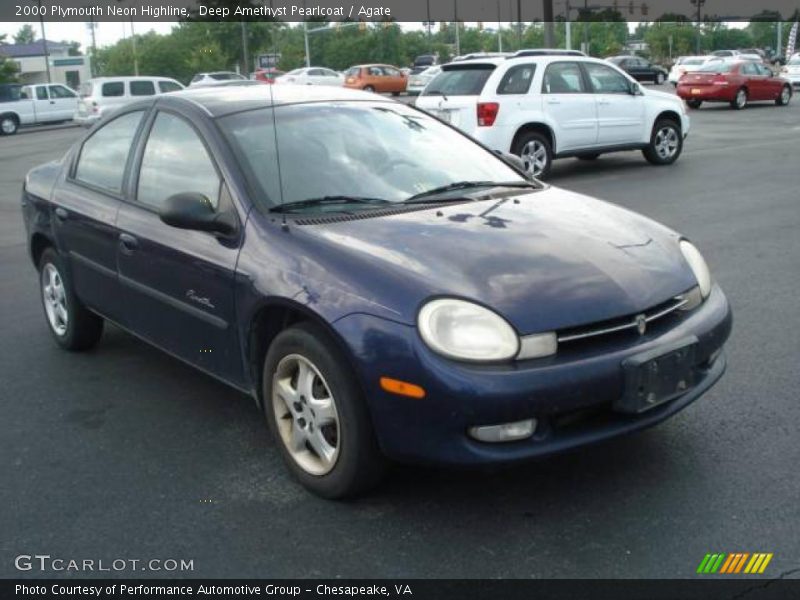 Deep Amethyst Pearlcoat / Agate 2000 Plymouth Neon Highline