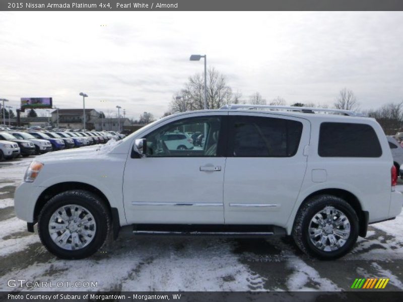Pearl White / Almond 2015 Nissan Armada Platinum 4x4