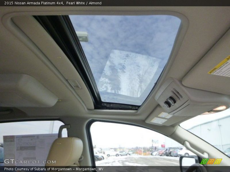 Sunroof of 2015 Armada Platinum 4x4