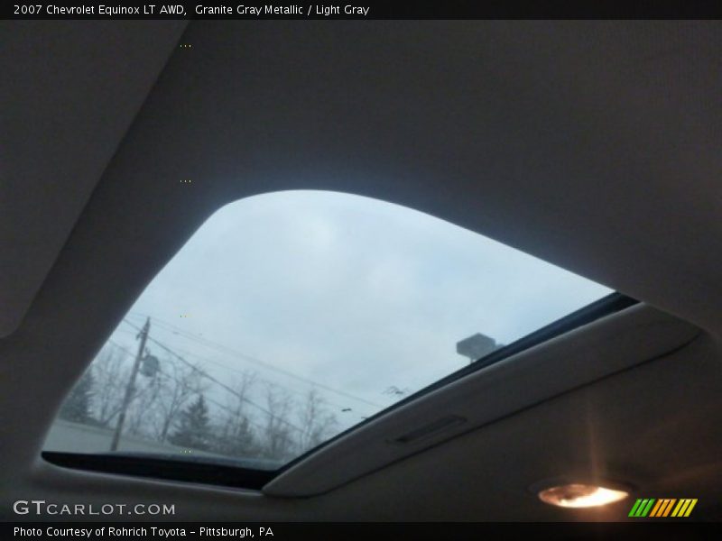 Granite Gray Metallic / Light Gray 2007 Chevrolet Equinox LT AWD