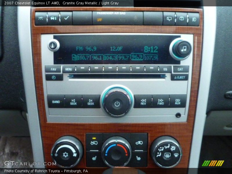 Granite Gray Metallic / Light Gray 2007 Chevrolet Equinox LT AWD