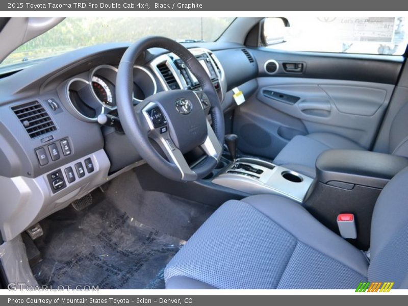  2015 Tacoma TRD Pro Double Cab 4x4 Graphite Interior