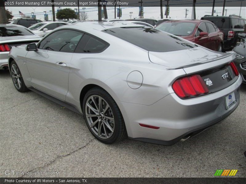 Ingot Silver Metallic / Ebony 2015 Ford Mustang GT Premium Coupe