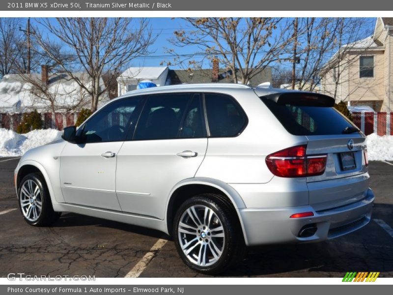 Titanium Silver Metallic / Black 2011 BMW X5 xDrive 50i